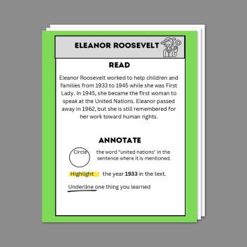 Eleanor Roosevelt Resources California Educators Together